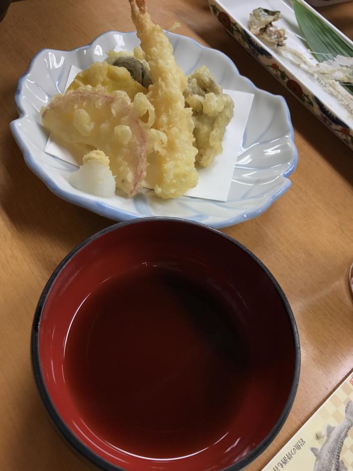 谷内温泉の食事・天ぷら