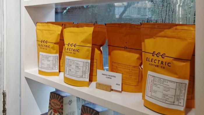 ロンドン、ヘルタースケルターで購入可能なコーヒー豆