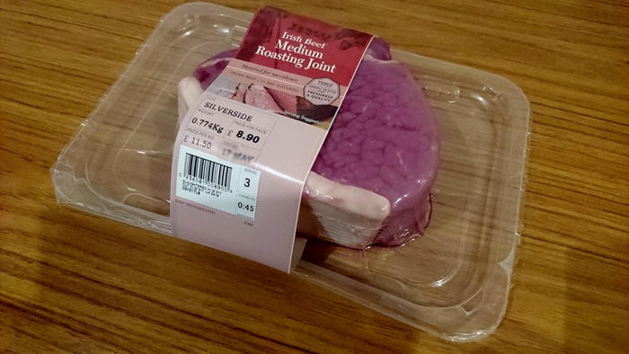 イギリス、ローストビーフ用のお肉