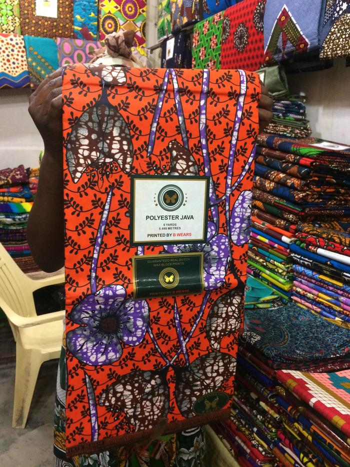 タンザニアの布　キテンゲ　ジャバ