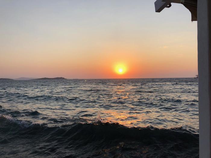 ギリシャ　夕陽