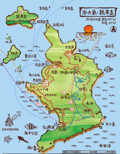 3 島イラスト地図