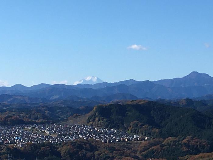 日和田山　山頂からの風景　富士山