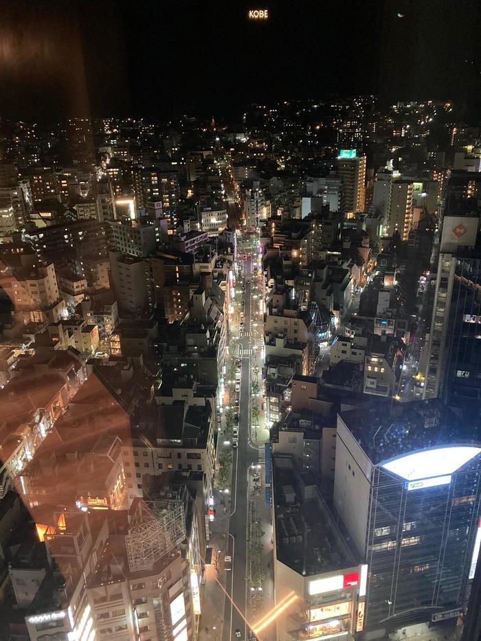 レムプラス神戸三宮　部屋からの夜景