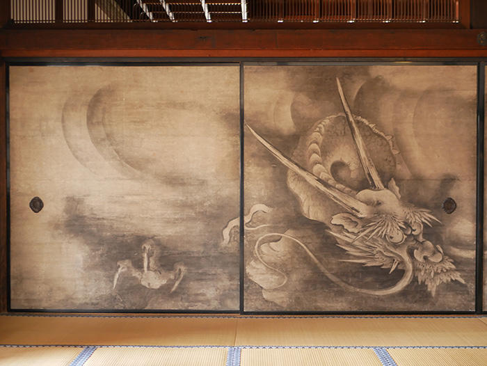 京都 建仁寺 方丈 襖絵の雲龍図