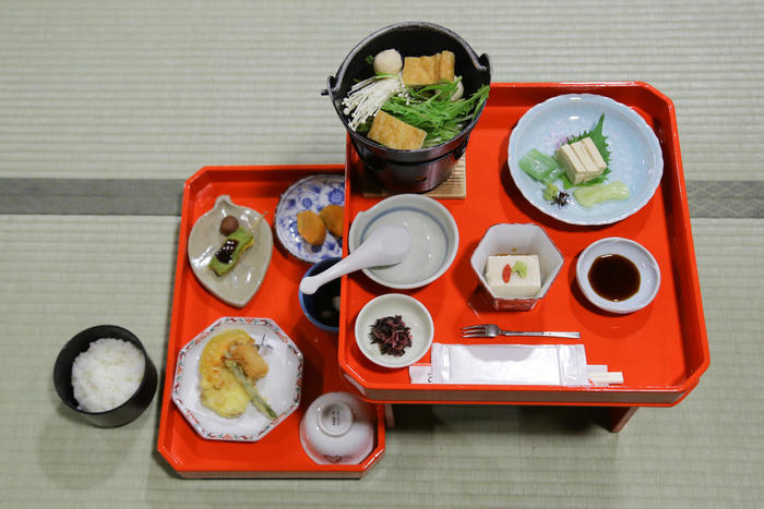 奈良県　修行体験　夕食