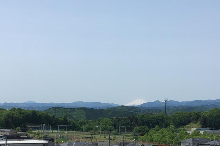 あさひ山展望公園から見える富士山