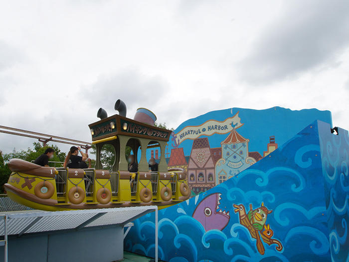 東武動物公園 遊園地 海賊ブタヒゲのぐるぐるタグボート