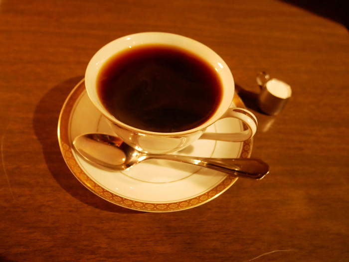 住吉大社の周辺カフェ 「みどりのひつじ」のコーヒー