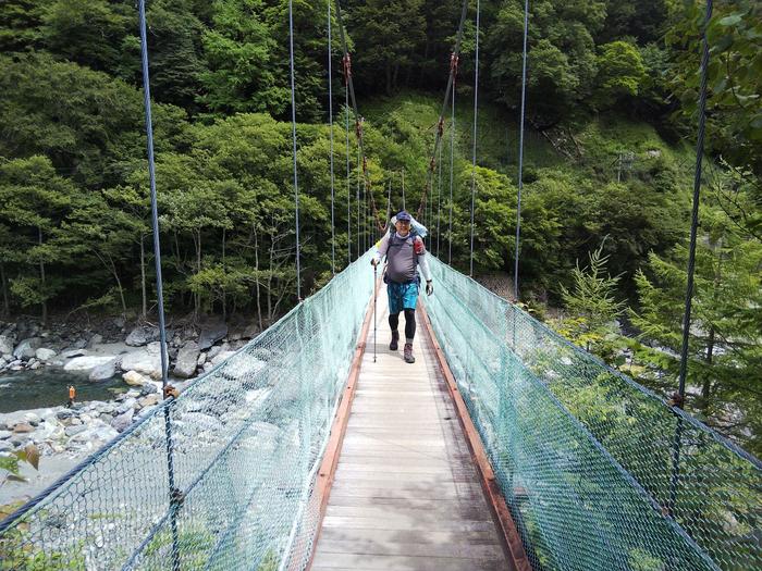 野呂川の吊り橋