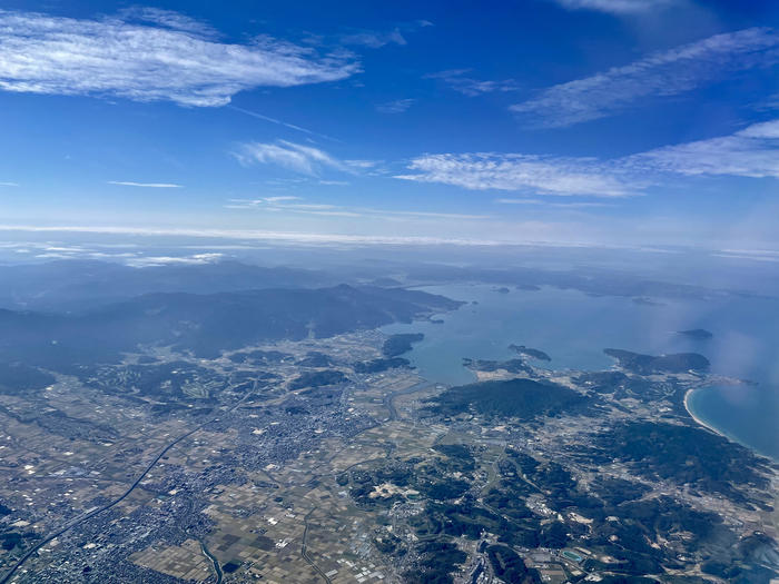 糸島半島と唐津湾