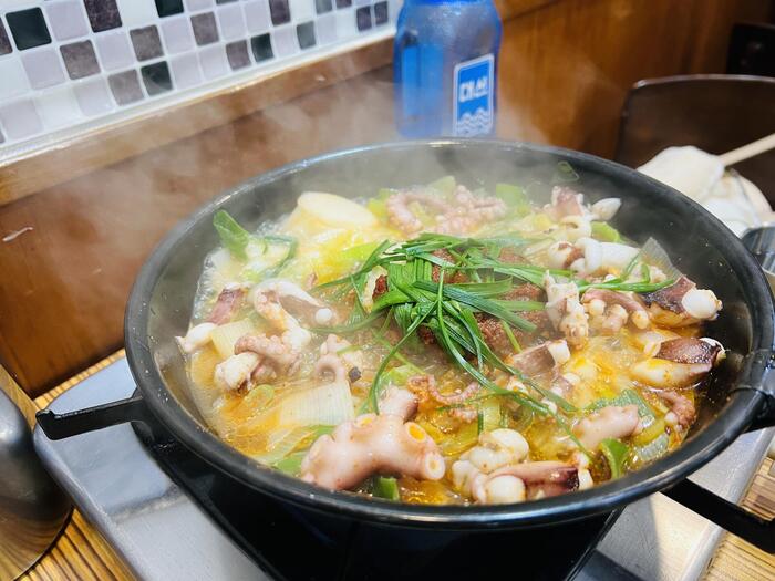  韓国の海鮮鍋