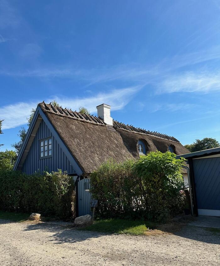 この屋根はデンマークの昔の家の特徴