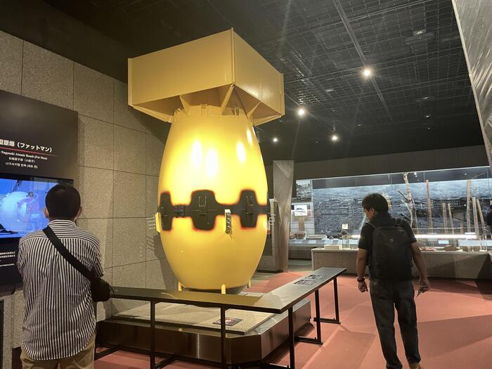 長崎型原爆ファットマンの実寸大模型