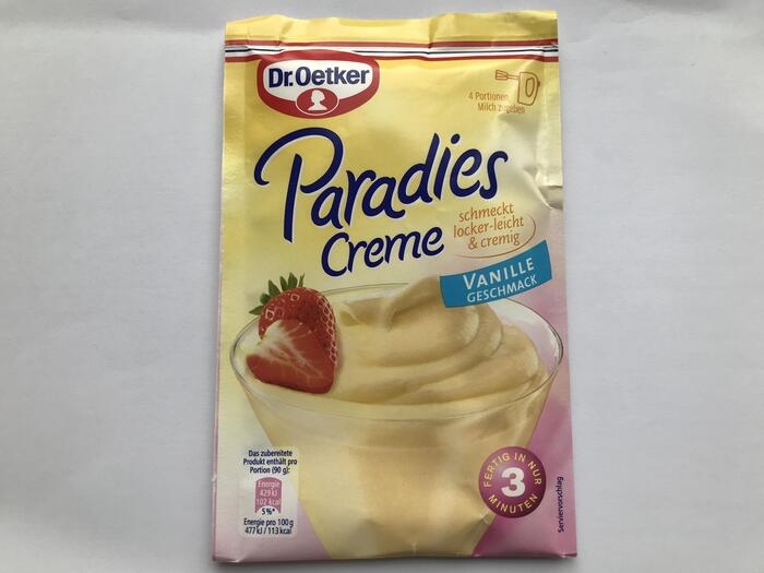 Paradies Creme Vanille-Geschmack