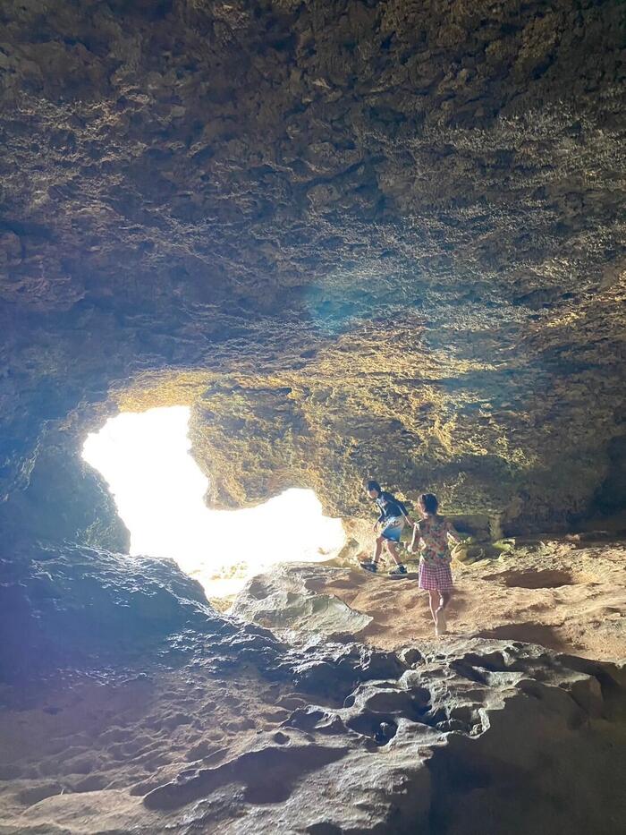 ニャティヤ洞内にはハート型に見えるポイント