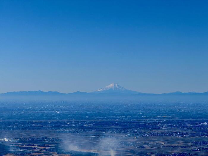 筑波山　男体山山頂からの眺め　富士山