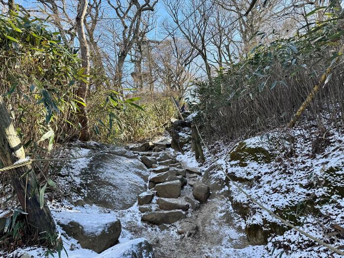 筑波山　女体山への登山道