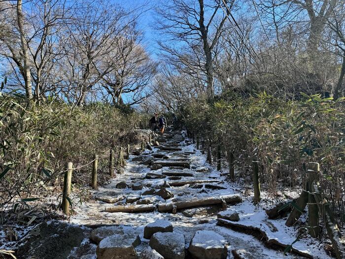 筑波山　女体山への登山道