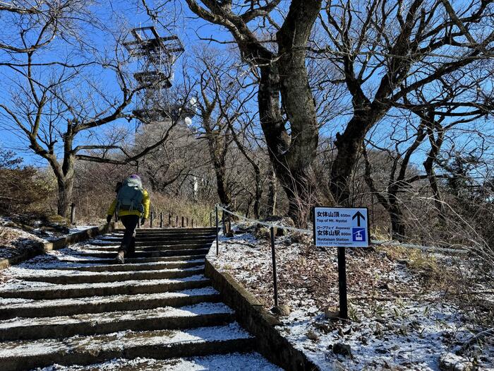 筑波山　女体山への登山道