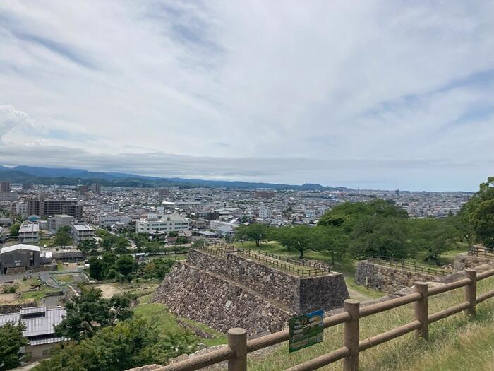 鳥取城跡から見る鳥取市街