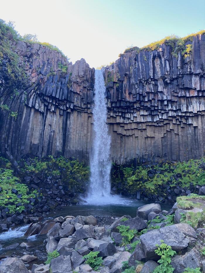 スヴァルティフォス(Svartifoss)