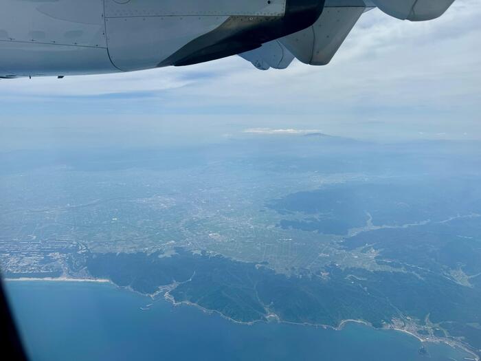 トキエア　機窓からの景色　鶴岡市