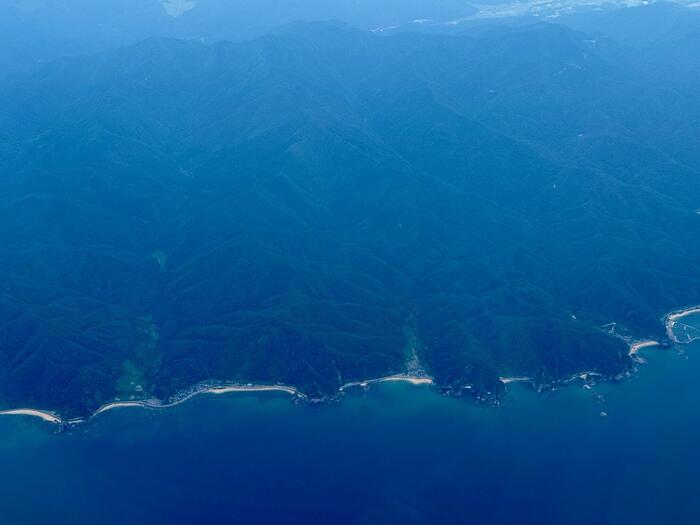 トキエア　機窓からの景色　笹川の流れ