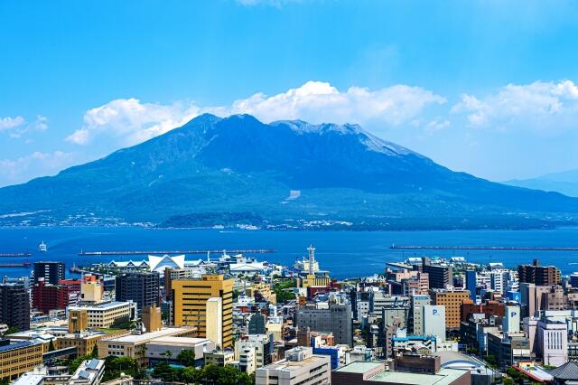 城山展望台からの桜島