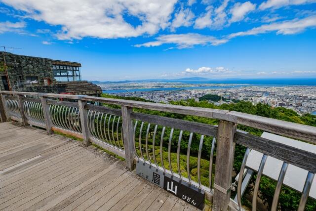 眉山の展望台