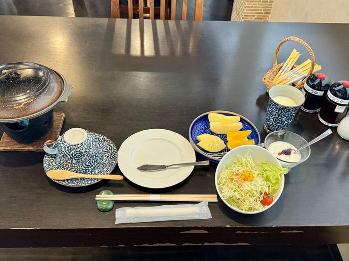 山本小屋ふる里館　朝食