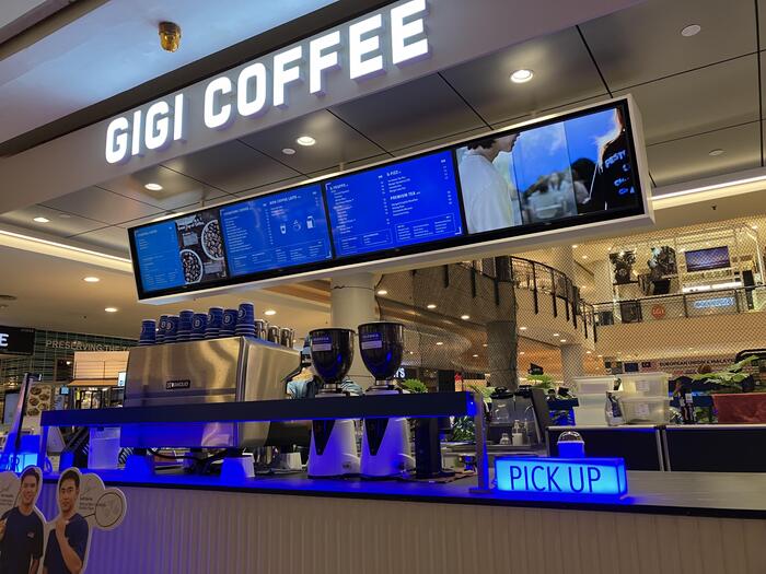 GiGi Coffeeのカウンター