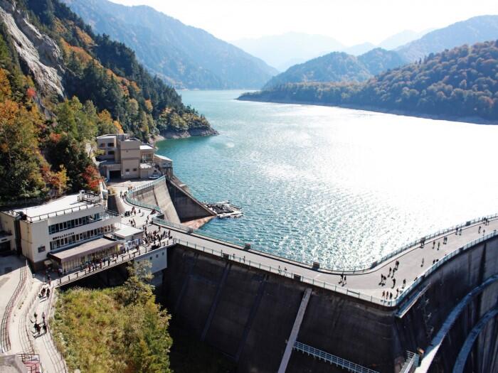 ダム展望台からの景色