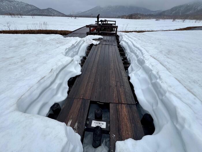 尾瀬　尾瀬ヶ原　下の大堀川橋