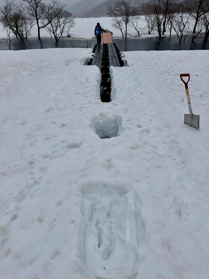 尾瀬　尾瀬ヶ原　上の大堀川橋