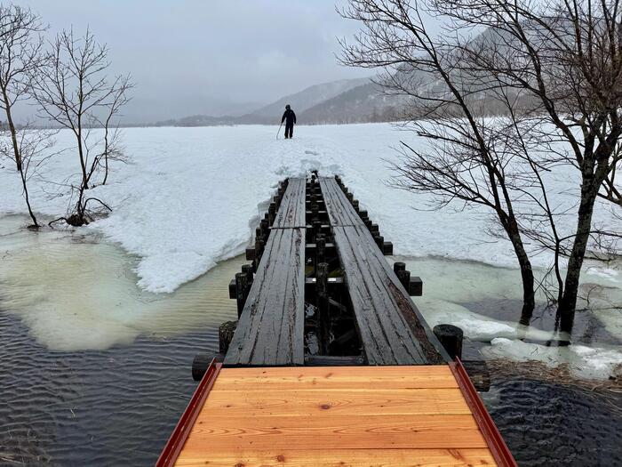 尾瀬　尾瀬ヶ原　上の大堀川橋