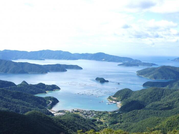 奄美大島高知山展望台からの景色