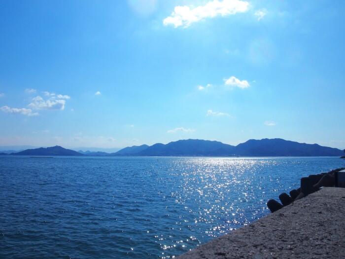 粟島から見る瀬戸内海