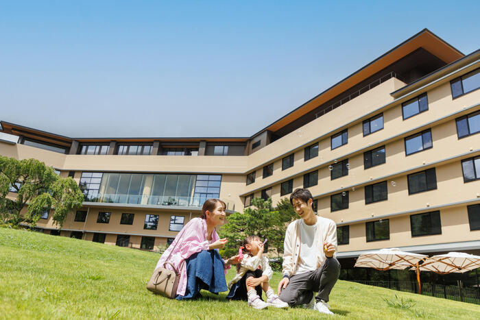 箱根ホテル小涌園の2階庭園