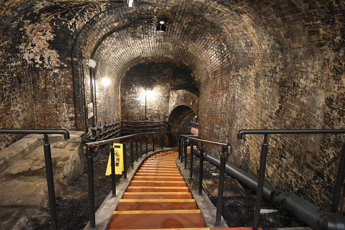 石炭を採掘していた坑道