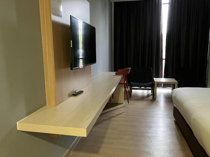 ランカウイのホテル「CHILL QUITES」。一泊4000〜5000円ほどでした。シンプルですが広々として快適でした