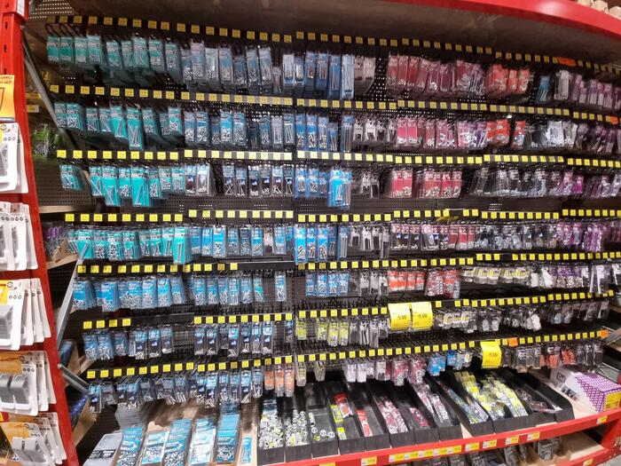 Bunningsねじ屋さんのようにそろっている