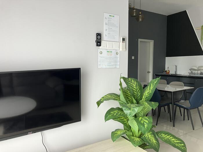 イポーで宿泊したホームステイ。リビングからキッチンが見える角度で撮った写真です