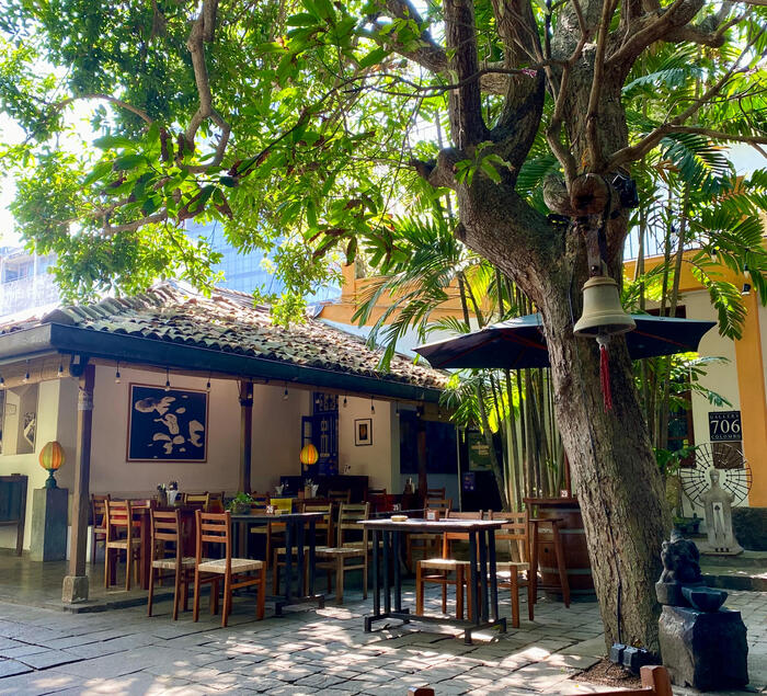 併設カフェで休憩