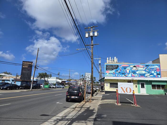 カイムキのメインストリートであるワイアラエ通り