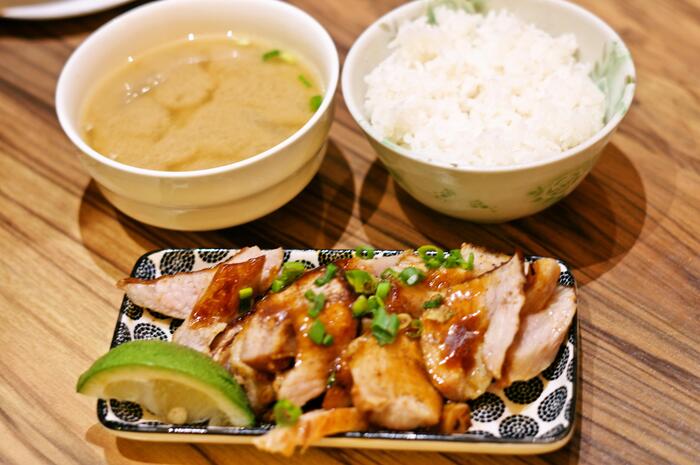 豚トロ定食「松坂豬定食」