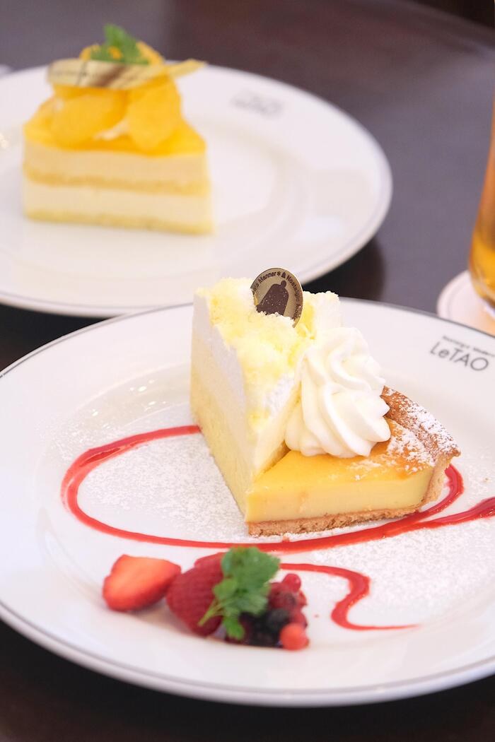 本店限定のスイーツを味わえるカフェ　チーズケーキ