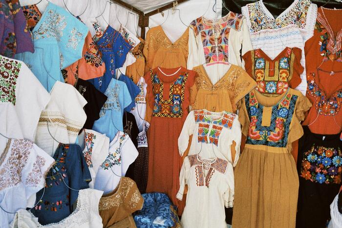 ＜オアハカの刺繍＞