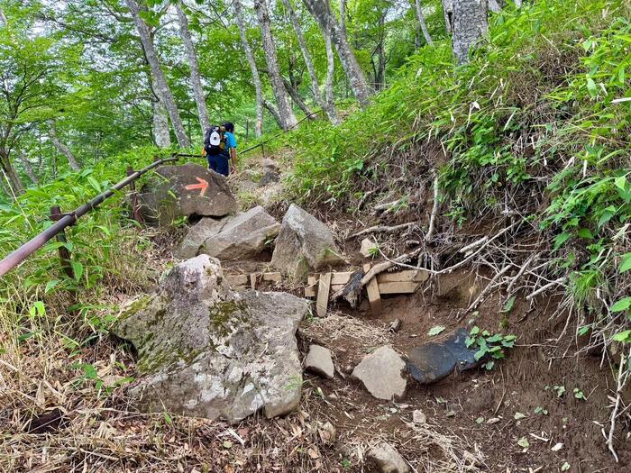 男体山　登山道