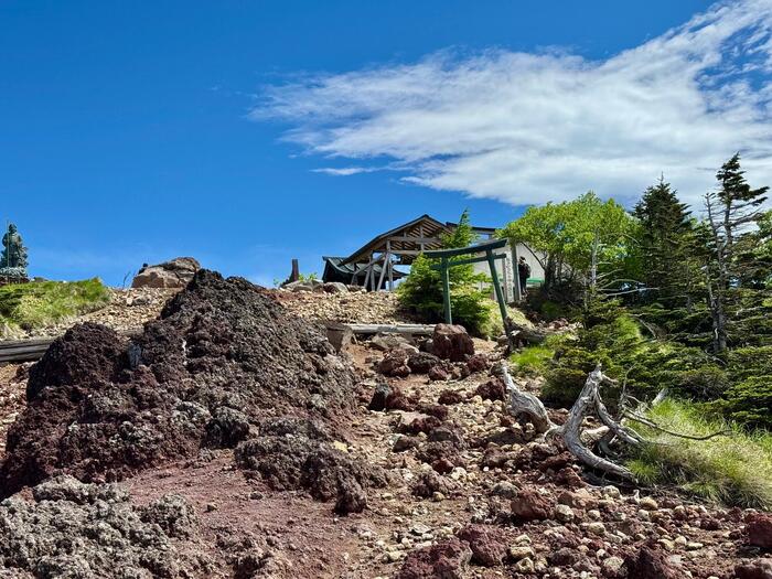 男体山　登山道　山頂　二荒山神社　奥宮